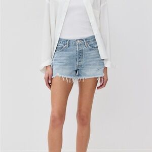 Agolde Parker Vintage Cutoff Shorts in Swapmeat, 25
